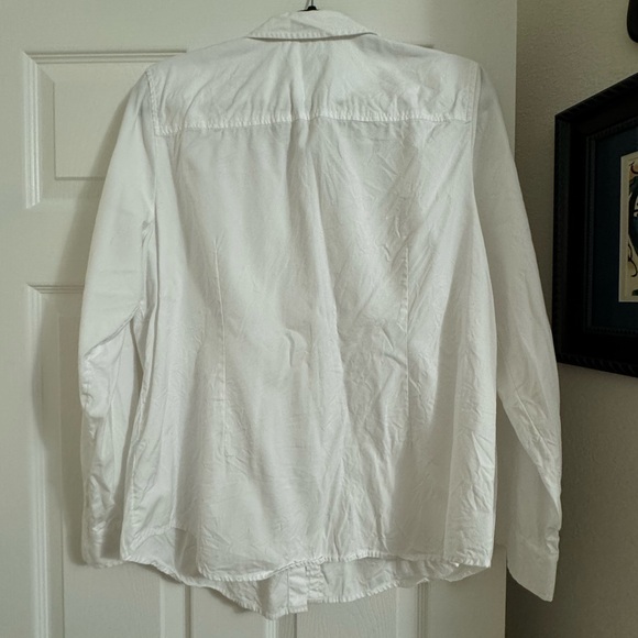 JJill white button up L - Picture 3 of 6